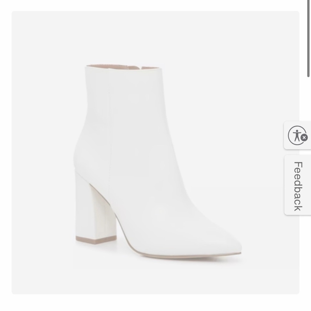 Madden Girl Finlee White Heeled Boots